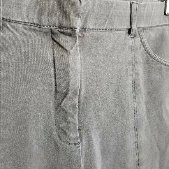 Isaac Mizrahi Womens Size 14T Gray  Solid BootCut Khaki Pants - Picture 3 of 9